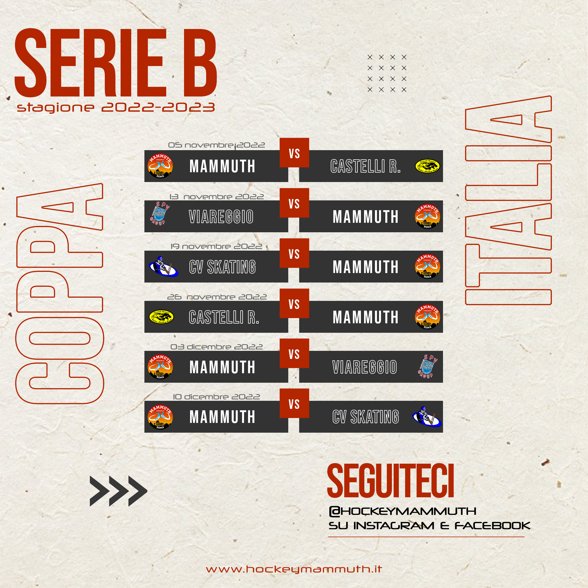 Coppa Italia Serie B 2022-23 - Mammuth Hockey Roma